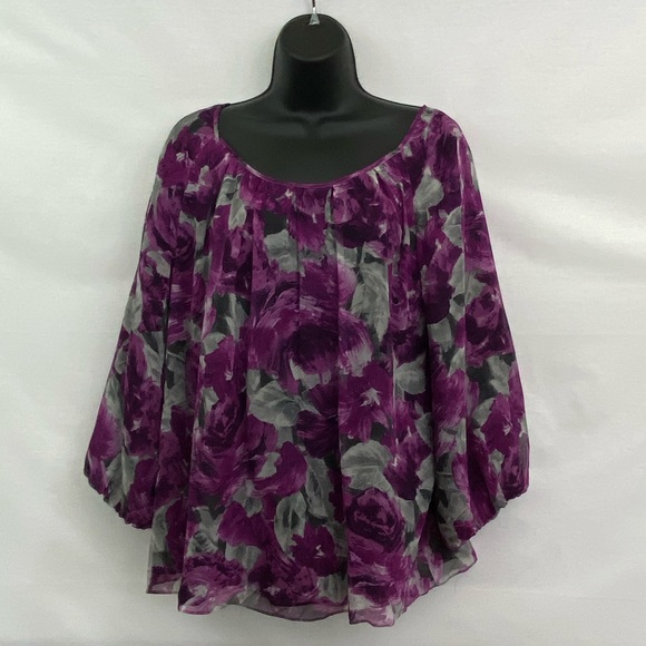 Anne Klein Tops - 3/$20 Anne Klein 100% Silk Blouse Sz XL K-14